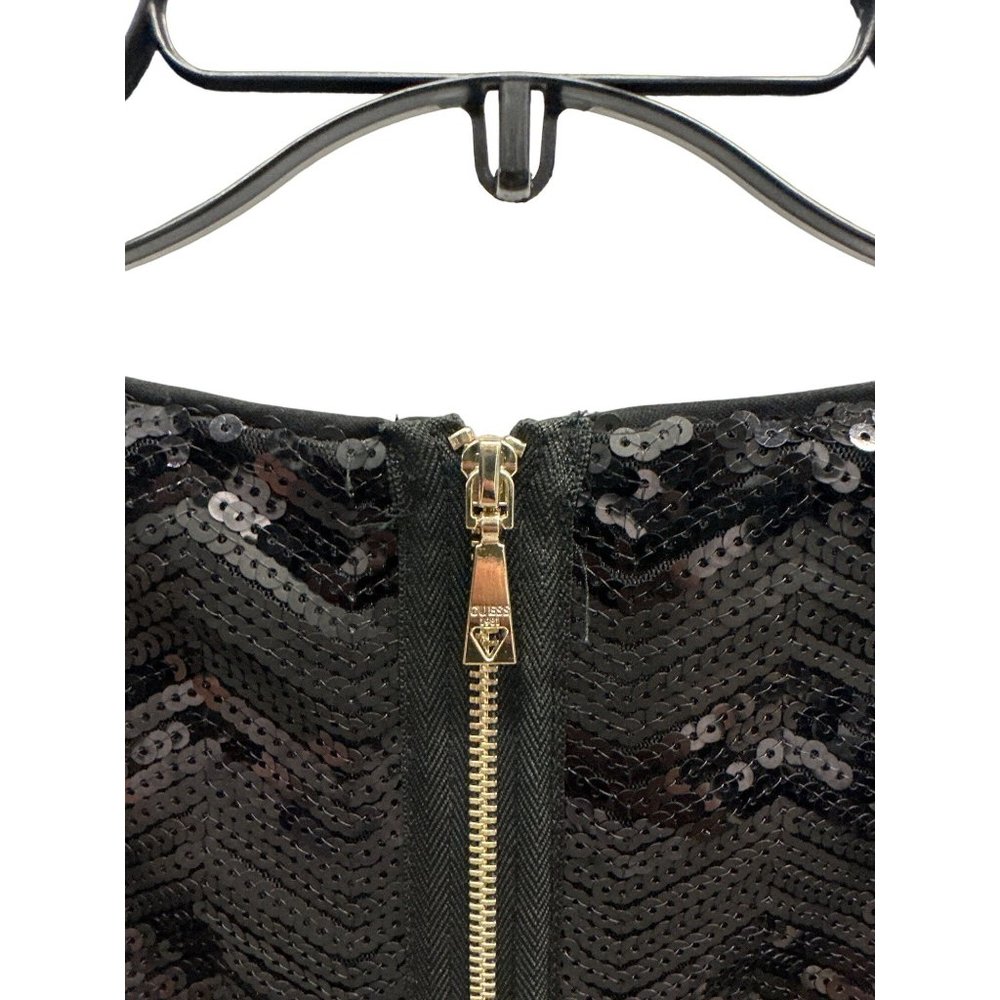 Guess Black Sequin Chevron Pattern Sleeveless Bod… - image 5